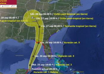 Flights to Various Destinations in the Yucatán Peninsula Canceled Due to Hurricane “Helene”