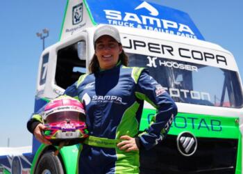 Majo Rodríguez, the pilot who uses tractor-trailers to break barriers