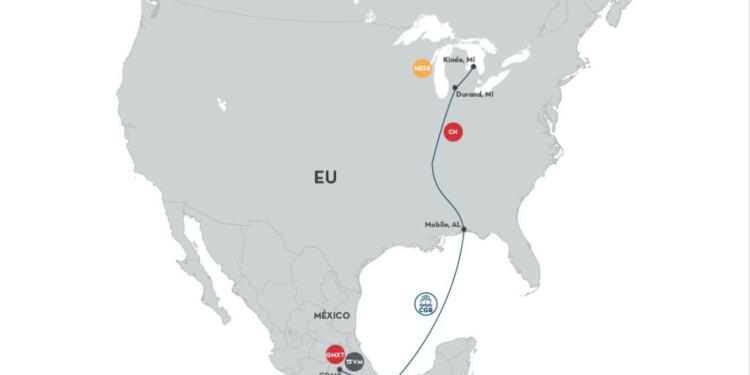 America’s Harvest opens new rail route for grain between North America